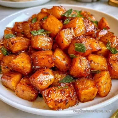 Roasted Brown Butter Butternut Squash Recipe Card