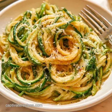 Butter Parmesan Zoodles in 10 Minutes Recipe Card
