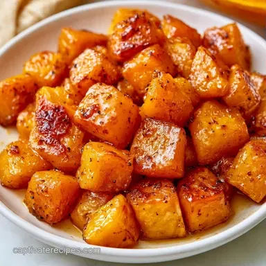Butternut Squash Casserole for 6 Servings Recipe Card