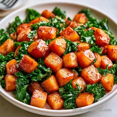 Butternut Squash Kale Stir Fry in 30 Min Recipe Card