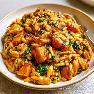 Butternut Squash Orzo with Parmesan Recipe Card