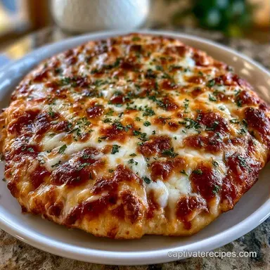 Cheese Flatbread Pizza Recipe: Crispy Recipe Card