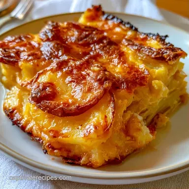 Cheesy Scalloped Potatoes Recipe for 9 Recipe Card