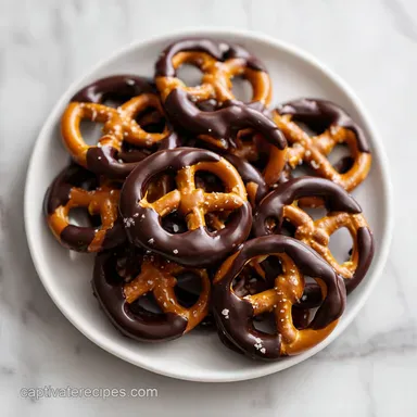 Chocolate Covered Pretzels in 45 Minutes for Salty Sweet Snacks Recipe Card