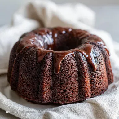 Chocolate Sour Cream Bundt Cake Baked in 50 Min Recipe Card