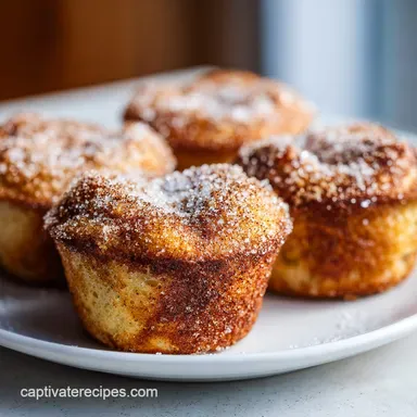 French Toast Muffins: Caramelized Cinnamon Sugar Breakfast Cups Recipe Card