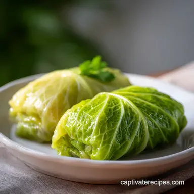 Cabbage Rolls with Ground Beef for 8 Servings