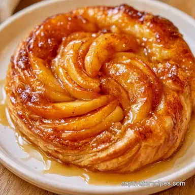 French Apple Tart for 8 Servings Recipe Card