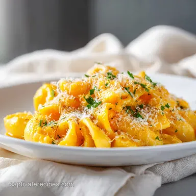 Creamy Butternut Squash Pasta with Roasted Garlic (Ready in 1 Hour)