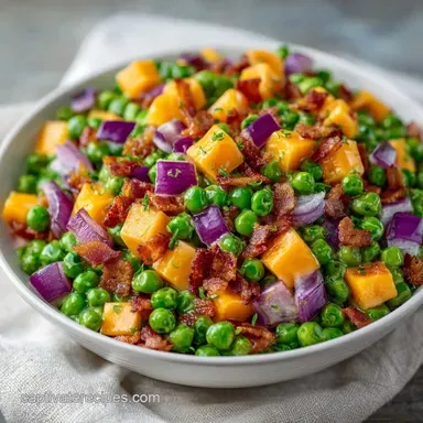 Frozen Pea Salad Recipe in 15 Minutes Recipe Card