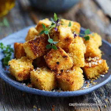 Baked Tofu Bites for 4 Servings Recipe Card