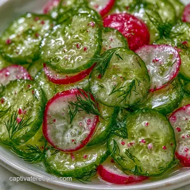Cucumber Radish Salad in 10 Minutes Recipe Card