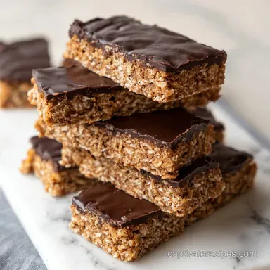 No Bake Chocolate Oat Bars: Meal Prep Recipe Card