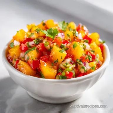 Fresh Peach Salsa Recipe in 15 Minutes