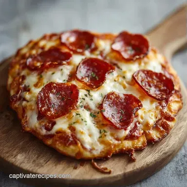 Easy Pepperoni Flatbread Pizza: Crispy Recipe Card