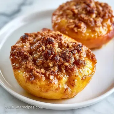 Easy Summer Peach Dessert in 45 Minutes Recipe Card