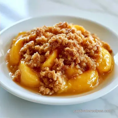 Easy Summer Peach Dessert in 45 Minutes