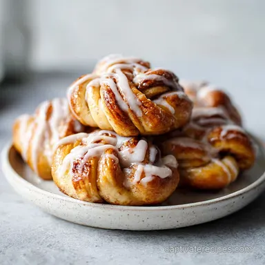 Cinnamon Knots with Coffee Icing Recipe Recipe Card