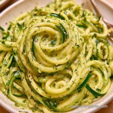 Italian Zoodle Salad in 25 Minutes Recipe Card