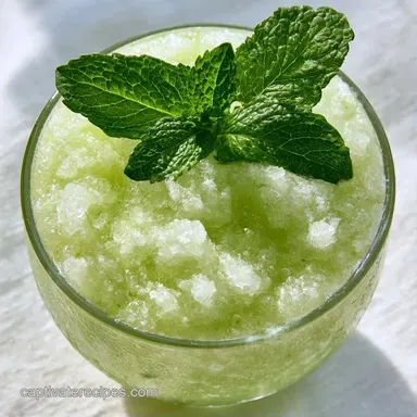 Frozen Mint Julep for 4 Servings Recipe Card