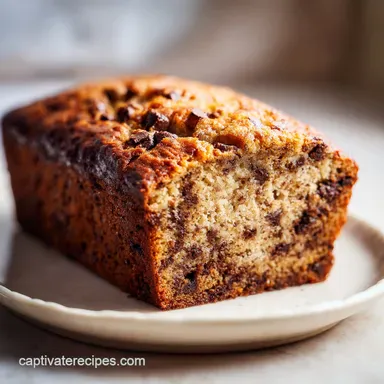 Chocolate Chip Banana Bread Recipe | 1 Hr 15 Min Recipe Card