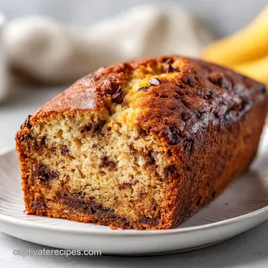 Chocolate Chip Banana Bread Recipe | 1 Hr 15 Min