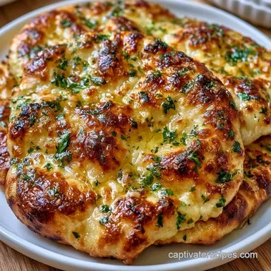 Garlic Herb Flatbread Pizza in 15 Minutes Recipe Card