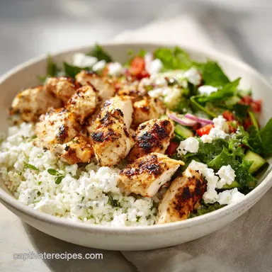 Greek Chicken Bowls with Tzatziki | 35 Mins Recipe Card
