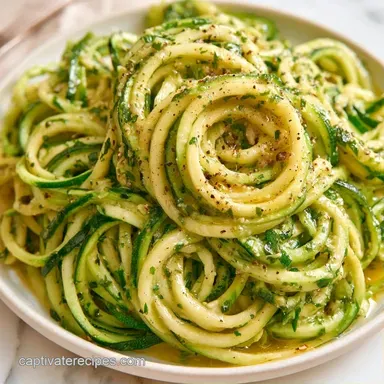Greek Zoodle Salad in 20 Minutes Recipe Card