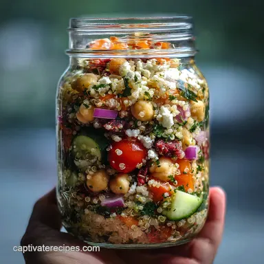 Healthy Mason Jar Salad Recipe for Work Lunch in 35 Minutes