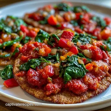Healthy Veggie Flatbread Pizza: Crispy Recipe Card