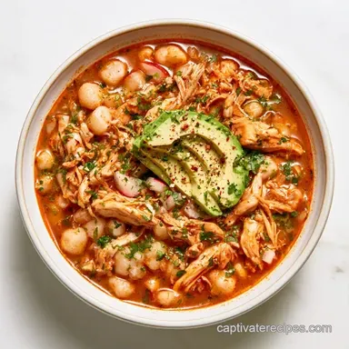 Chicken Pozole: One-Pot Mexican Soup Recipe Card
