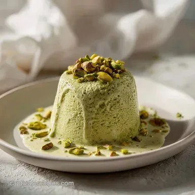 Pistachio Ice Cream Recipe for 8 Servings Creamy and Silky Recipe Card