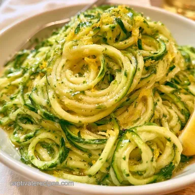 Lemon Garlic Zoodles in 10 Minutes