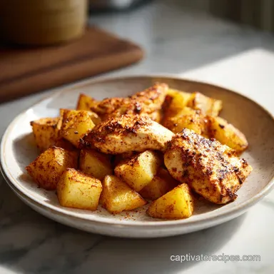 Chicken Potato Casserole for 6 Servings Recipe Card