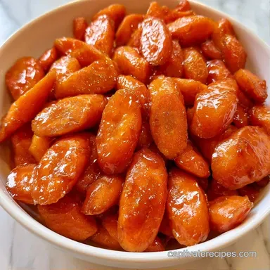 Maple Glazed Carrots for 4 Servings Recipe Card