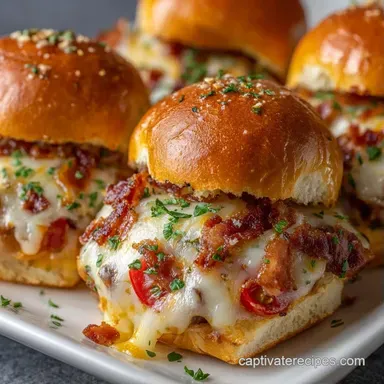 Kentucky Hot Brown Sliders for 12 Recipe Card