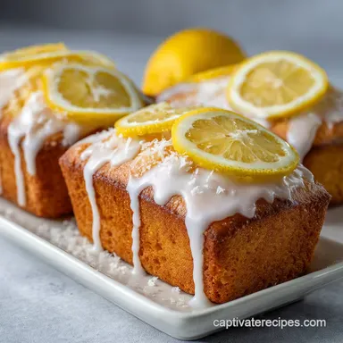 Mini Lemon Coconut Loaf Cakes Ready in 40 Minutes