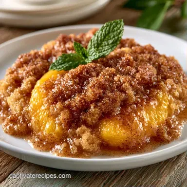 Mini Peach Cobbler Recipe in 25 Minutes Recipe Card