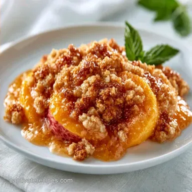 Oatmeal Peach Cobbler Recipe for 8