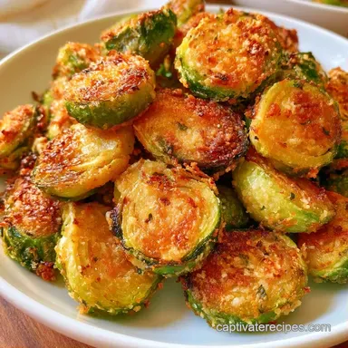 Crispy Parmesan Brussel Sprouts Recipe Card