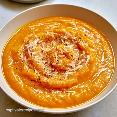 Parmesan Butternut Squash Soup in 55 Min