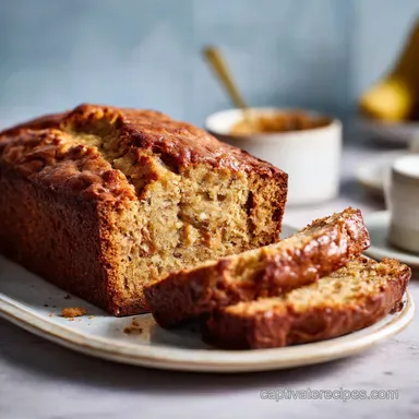 Moist Peanut Butter Banana Bread in 1 Hour 15 Minutes Recipe Card