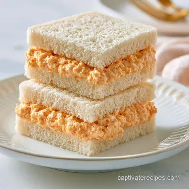 Pimento Cheese Tea Sandwiches: Silky Recipe Card
