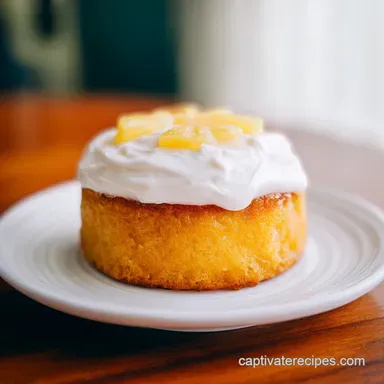 Pineapple Dream Cake with Cake Mix Recipe Card