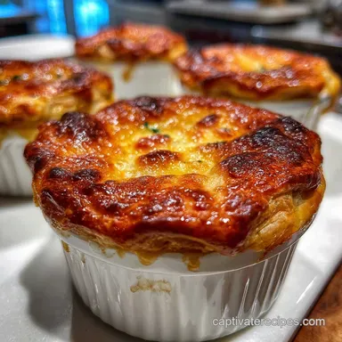 Pizza Pot Pies Recipe for 4 Servings Recipe Card