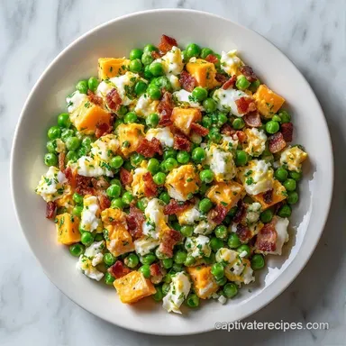 Quick English Pea Salad in 15 Minutes Recipe Card