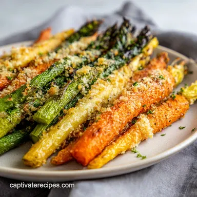 Roasted Asparagus and Carrots in 30 Minutes for 4 Servings