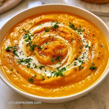 Roasted Butternut Squash Soup for 4