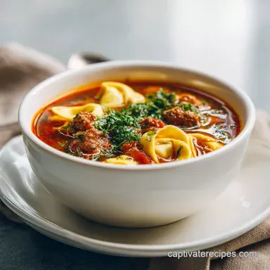 Sausage and Tortellini Soup in 30 Minutes